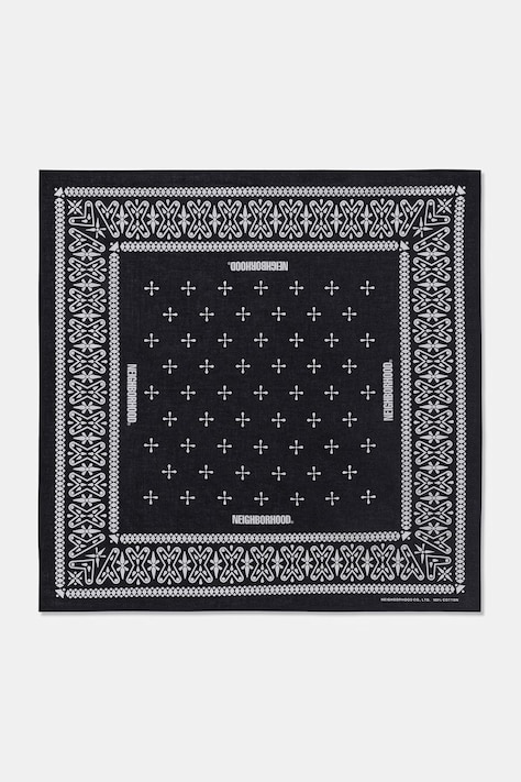 Neighborhood bandana bawełniana męska czarna 261BXNH.AC01