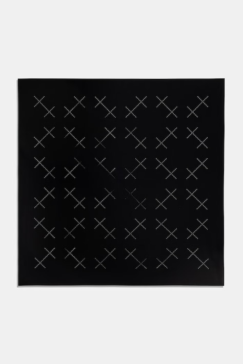 HELIOT EMIL apaszka bawełniana czarna SS26_16_165_BLK01