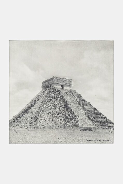 Rick Owens DRKSHDW Castillo apaszka bawełniana czarna DA01F4471.SCAEP2