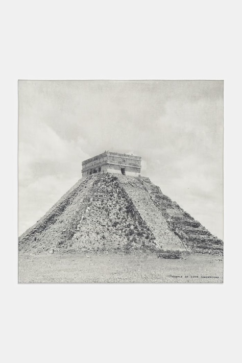 Rick Owens DRKSHDW Castillo apaszka bawełniana czarna DA01F4471.SCAEP2