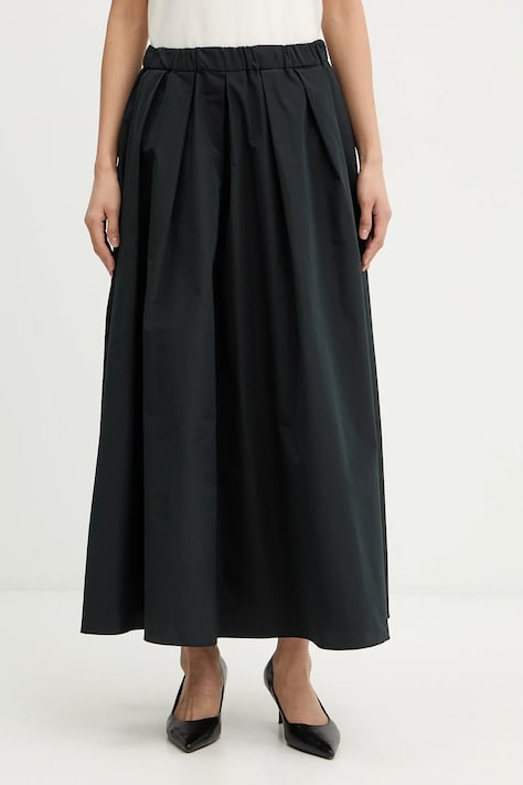 Weekend Max Mara fusta CURVATO culoarea negru, maxi, evazati, 2615101051600