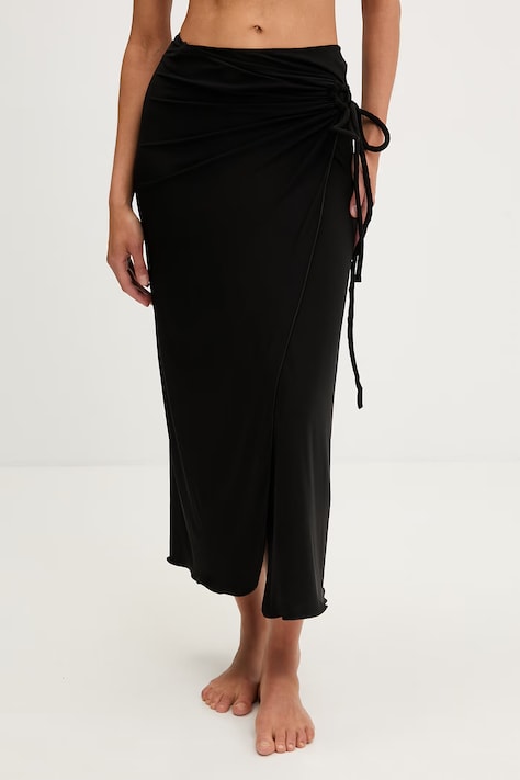 Max Mara Beachwear φούστα παραλίας γυναικεία AFOSO μαύρη 2616771019600