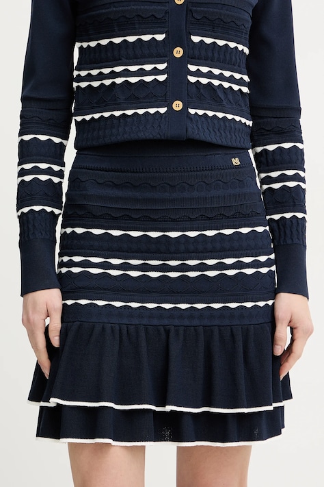 Φούστα Marciano by Guess BRUNA χρώμα: ναυτικό μπλε, 6RGD02 5809Z