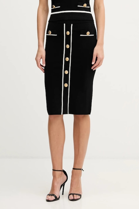 Marciano by Guess spódnica NOEMI kolor czarny midi prosta 6RGD03 5905Z