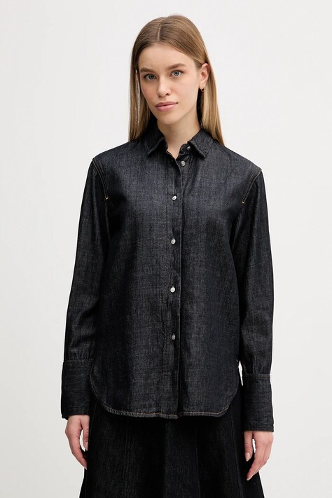 Спідниця Tommy Hilfiger колір синій midi розкльошена WW0WW47730