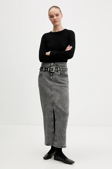 Джинсова спідниця Karl Lagerfeld Jeans — SS26-SDD05L, сірий — фото 2