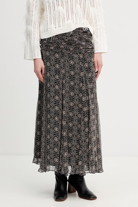 Hoss Intropia spódnica kolor czarny midi rozkloszowana 8423014