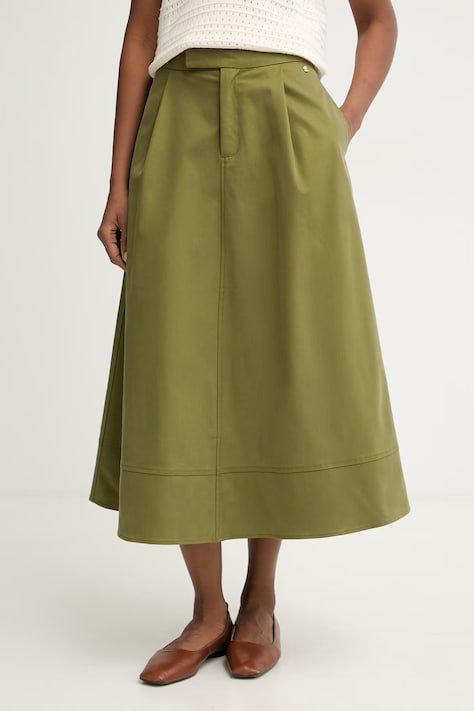 Pedro del Hierro spódnica z lyocellem zielona gładka 7593167