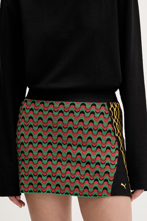 Puma úpletová sukňa s viskózou Ahluwalia zelená 635238