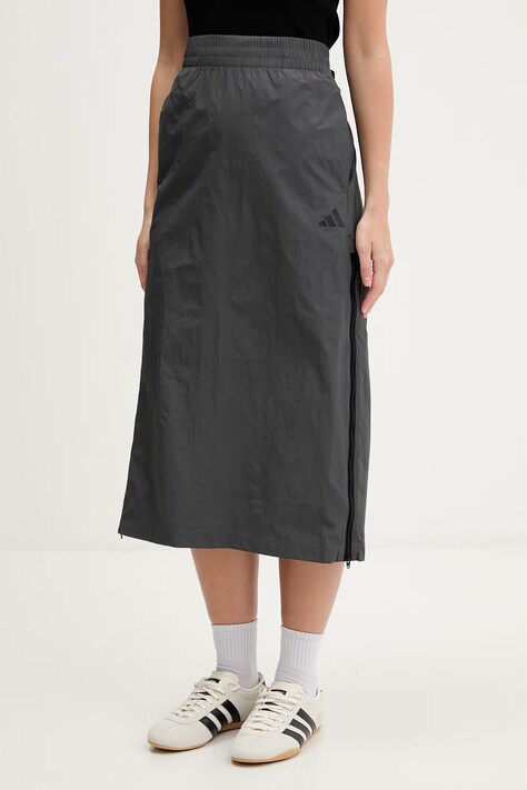 adidas spódnica City Tech kolor szary midi prosta KA1889