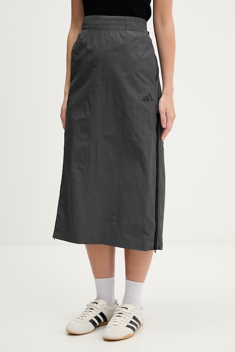 adidas spódnica City Tech kolor szary midi prosta KA1889