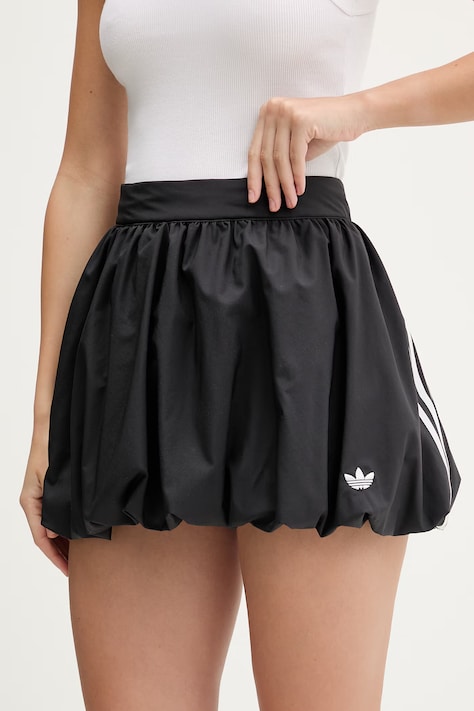 adidas Originals spódnica kolor czarny mini rozkloszowana KD0299