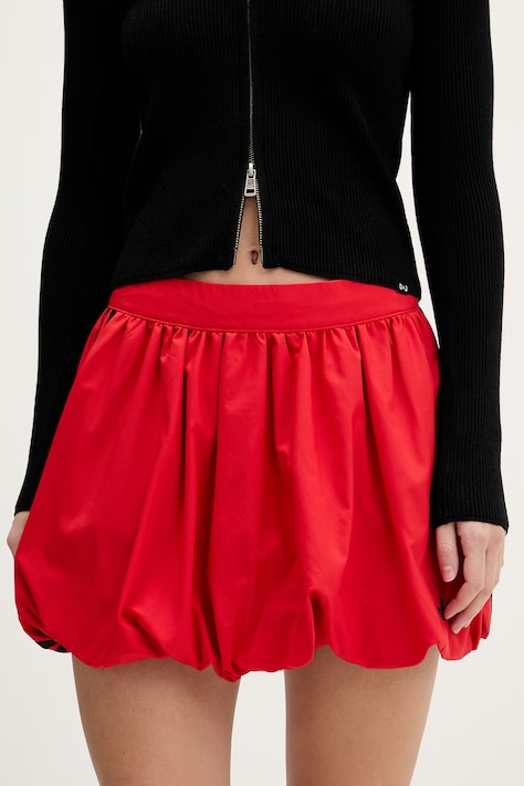 adidas Originals fustă culoarea roșu, mini, evazați, KE3439