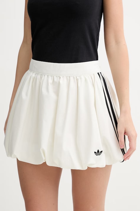 adidas Originals Spódnica bombka beżowa gładka KE3440