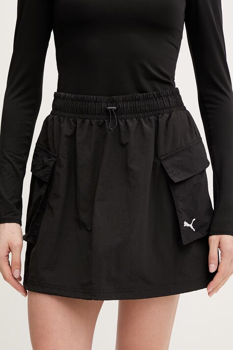 Puma spódnica Wardrobe Essentials kolor czarny mini prosta 634584