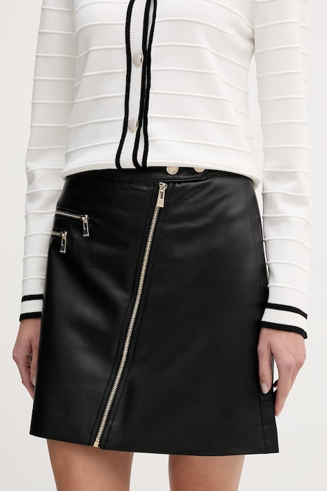 Morgan spódnica kolor czarny mini rozkloszowana JRIBEL