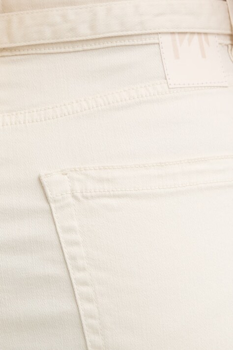 Marella spódnica jeansowa MLMOCA kolor beżowy midi ołówkowa 2613101035200