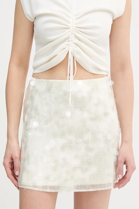 Marella spódnica PEPLI kolor beżowy mini prosta 2613771011200