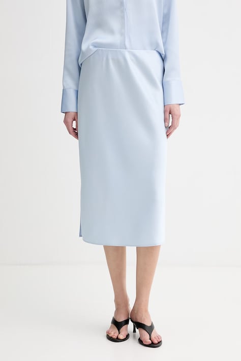 Calvin Klein пола синя с изчистена шарка LV044F610G