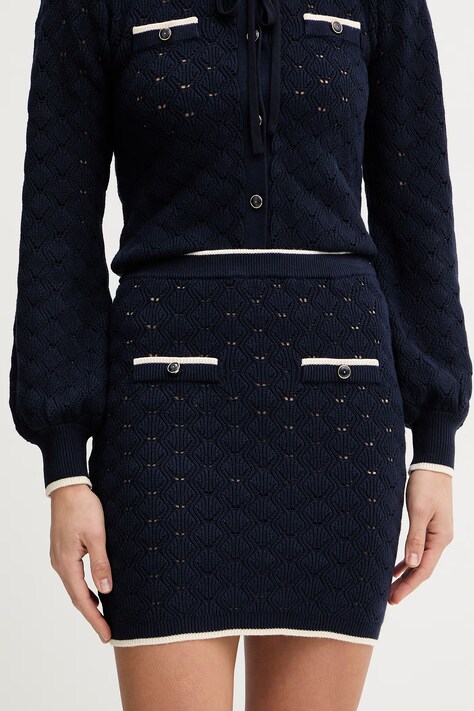 Φούστα Twinset χρώμα: ναυτικό μπλε, 261TP3030