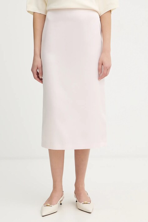 Twinset spódnica kolor różowy mini ołówkowa 261TP2412