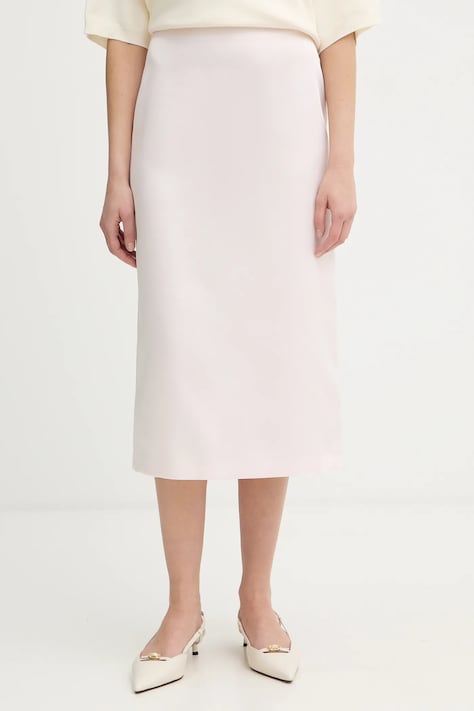 Twinset spódnica kolor różowy mini ołówkowa 261TP2412