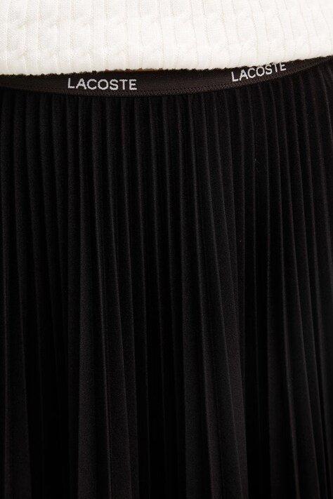 Lacoste плісирована спідниця — SS26-SDD0B7, коричневий — фото 4