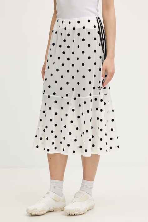 adidas Originals spódnica beżowa w groszki KV1176
