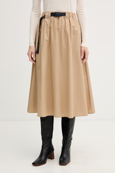 United Colors of Benetton spódnica bawełniana beżowa 4Z0SD005M