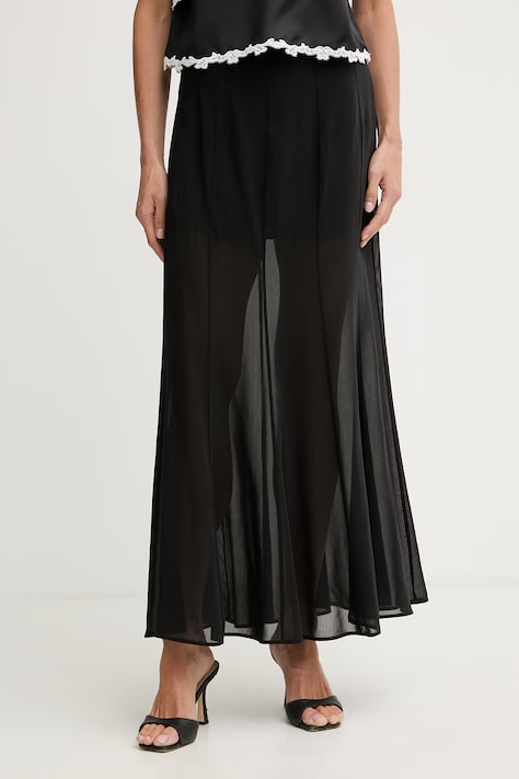 Pinko krilo z bombažem črno 106847 A3B2