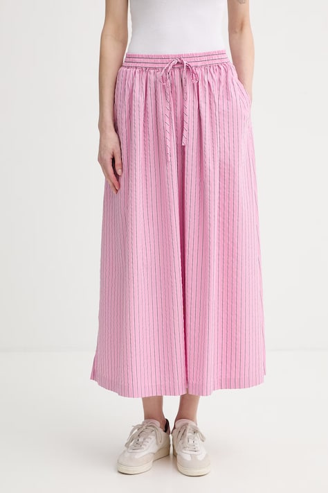 Marc O'Polo spódnica z bawełną różowa w paski 5000009638