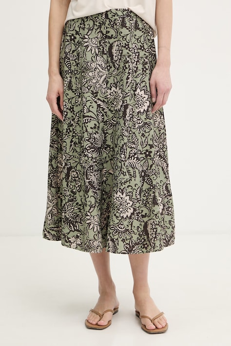 Marc O'Polo spódnica z wiskozy zielona 5000013193