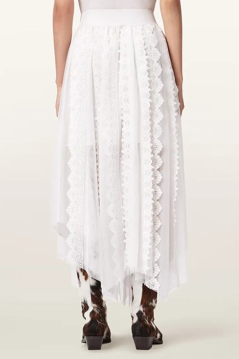 Спідниця AllSaints VASHTIE — SS26-SDD0DT, білий — фото 2