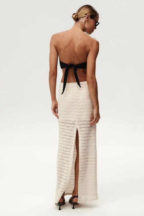 Sukňa Undress Code Atlantis Skirt béžová farba, maxi, rovný strih, 1246