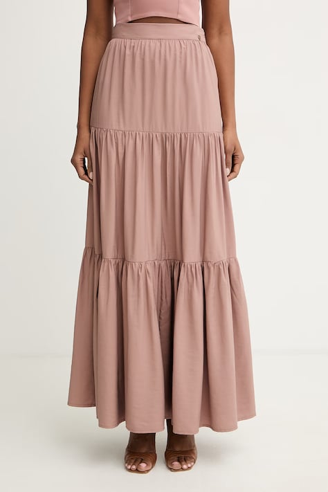 Guess spódnica z modalem ROSSANA różowa gładka W6GD33 W1855