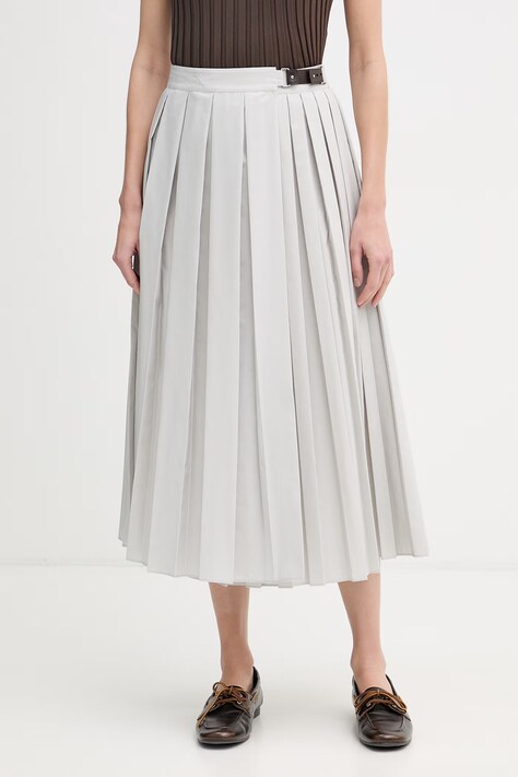 Max&Co. Spódnica kopertowa z bawełną MCORICORDO szara 2616101054200