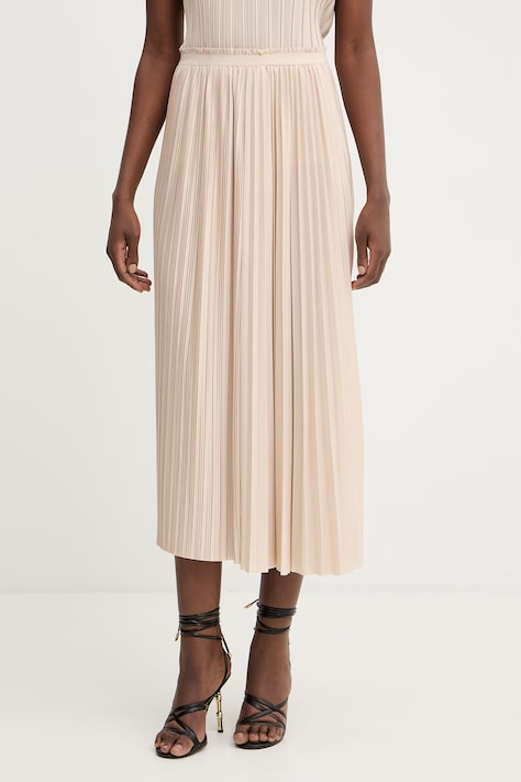 Φούστα MAX&Co. MCOPAGELLA χρώμα: μπεζ, 2616771013200