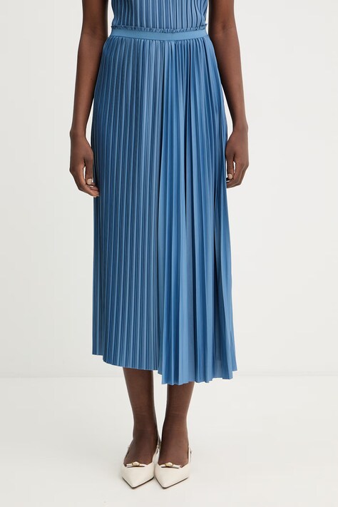 MAX&Co. spódnica MCOPAGELLA kolor niebieski maxi rozkloszowana 2616771013200