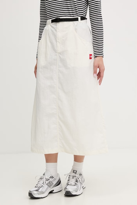 The North Face spódnica beżowa gładka NF0A8FHEQLI1