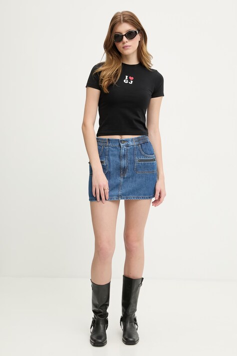 Guess Jeans спідниця джинсова — фото 2