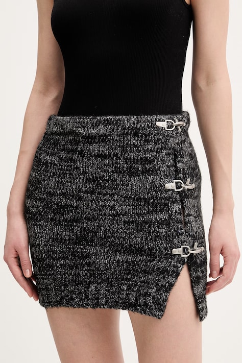 The Ragged Priest spódnica kolor szary mini ołówkowa RPHL251049KW