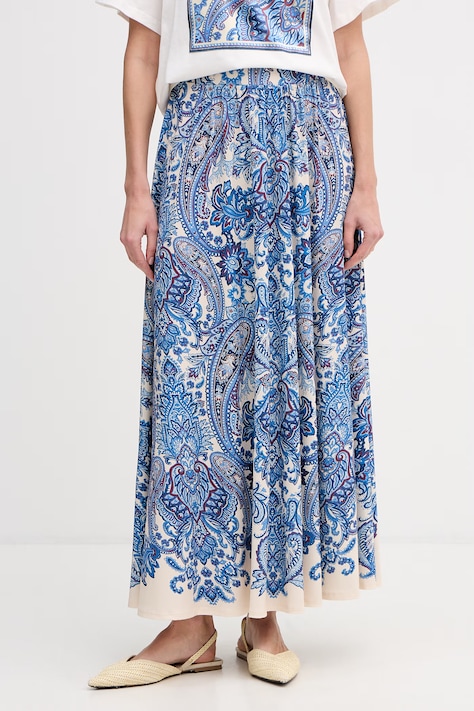 OUI spódnica niebieska w kwiaty 96390