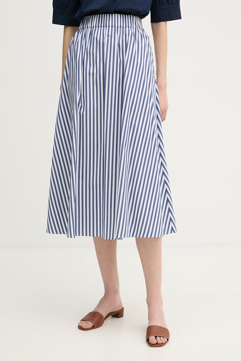 Joop! spódnica kolor granatowy midi rozkloszowana 30102210