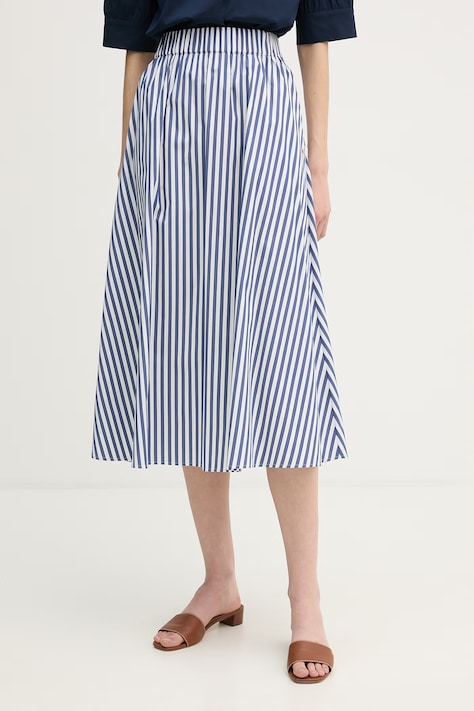 Joop! spódnica kolor granatowy midi rozkloszowana 30102210