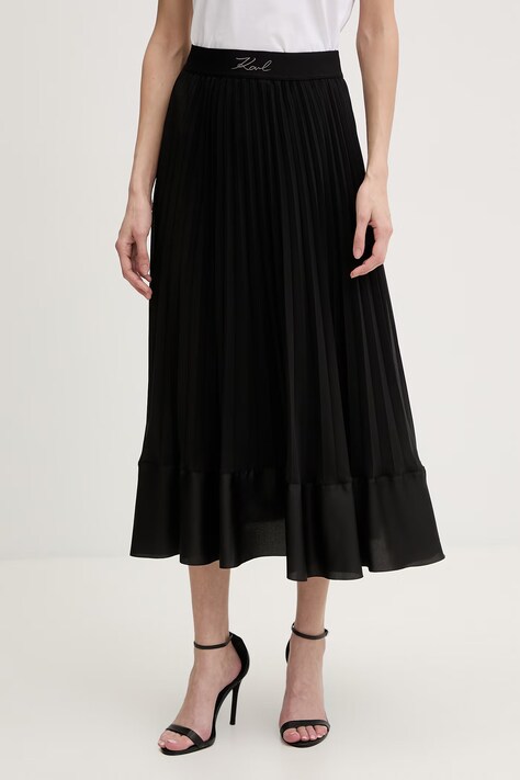 Karl Lagerfeld spódnica plisowana czarna B2W12003