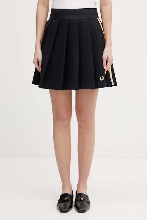 Fred Perry spódnica plisowana czarna gładka E2106