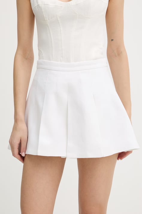 Bardot spódnicospodnie lniane beżowe 59836PB2