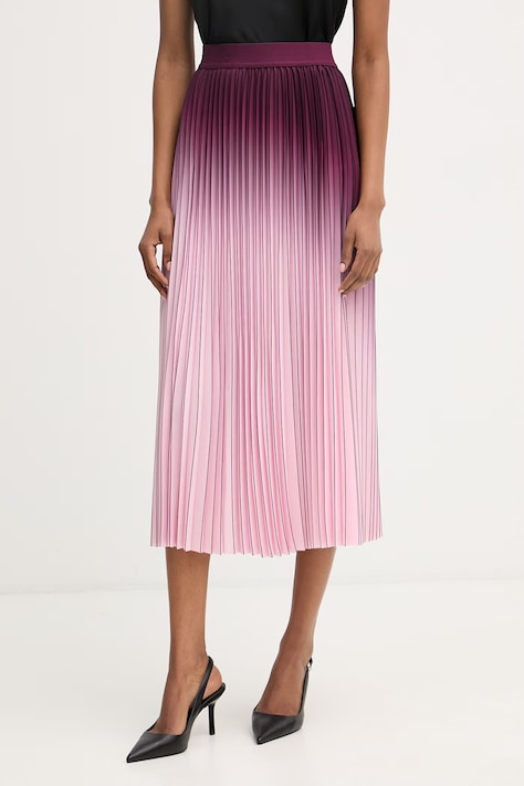 Morgan spódnica plisowana bordowa gładka JSUN