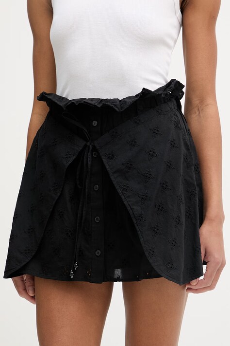 Isabelle Blanche spódnica bawełniana czarna gładka IS26SS-G124-T019