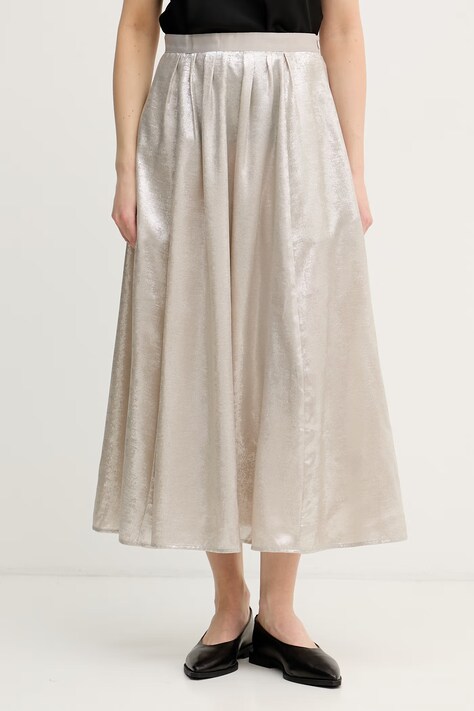 OUI φούστα ασημί απλή 97505